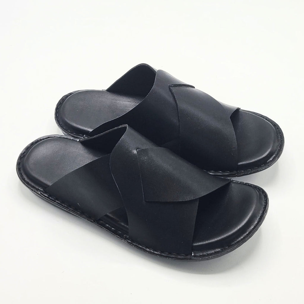 Handmade Slippers (Soft Sole Black)