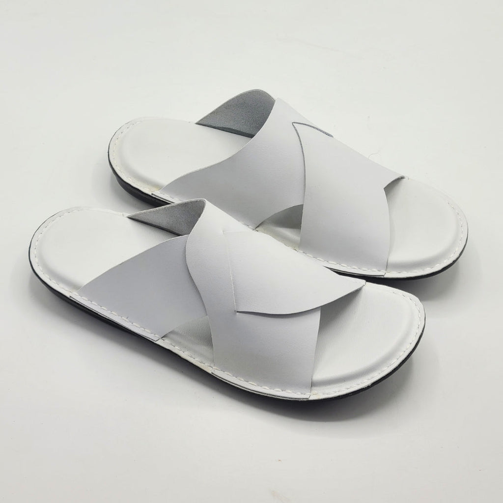 Handmade Slippers (Soft Sole White)